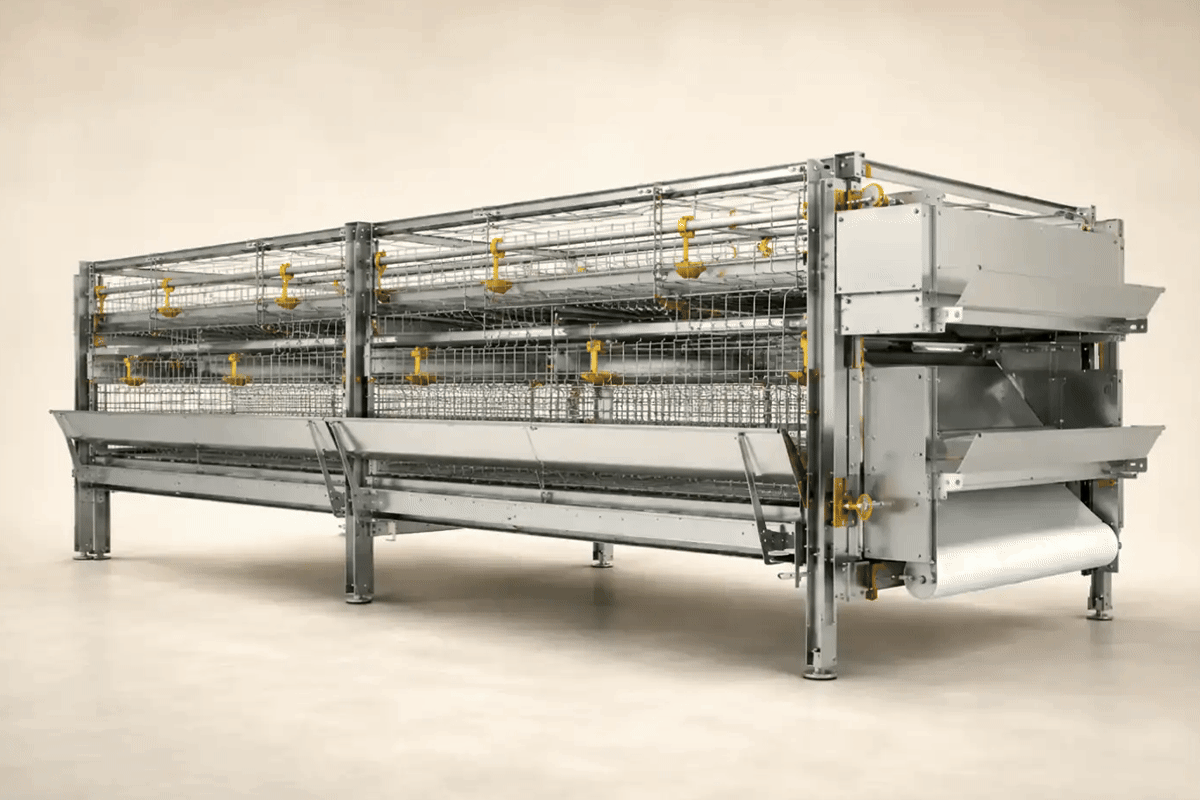 IX-B270 Broiler Cage System machinery in its operating environment