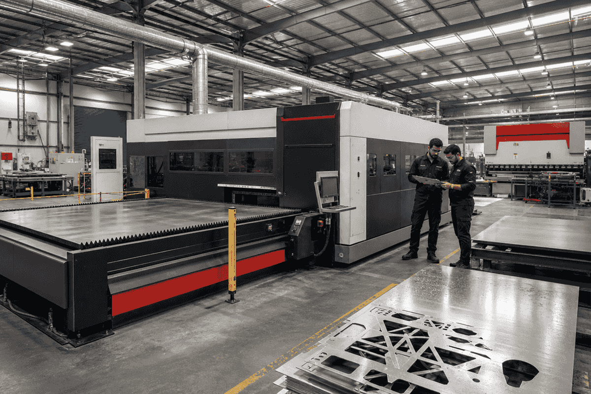 IX-FL-2040 Fiber Laser Cutting Machine model guide IX-FL-2040 Fiber Laser Cutting Machine machinery in its operating environment