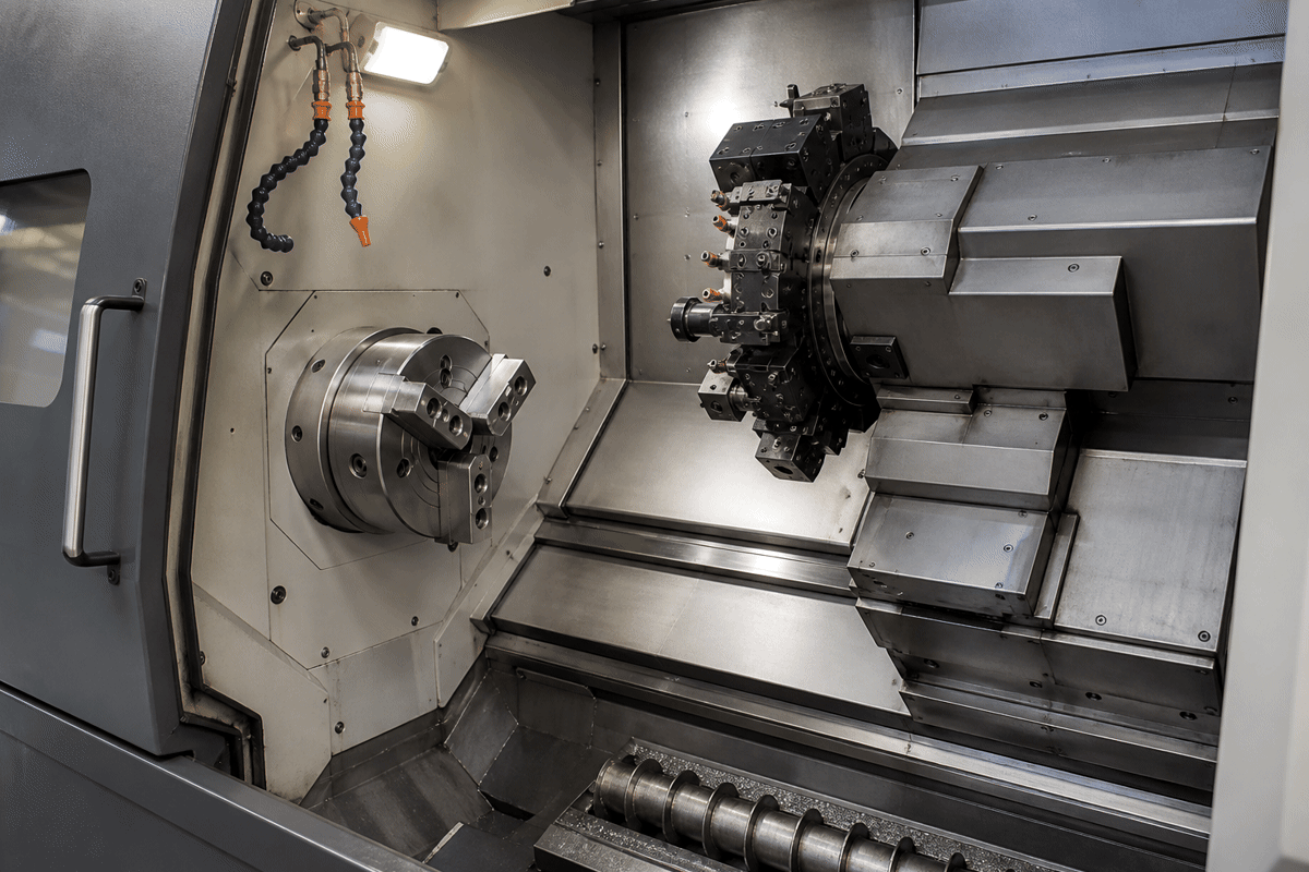 IX-LAT-700 CNC Turning Lathe model guide IX-LAT-700 CNC Turning Lathe machinery in its operating environment