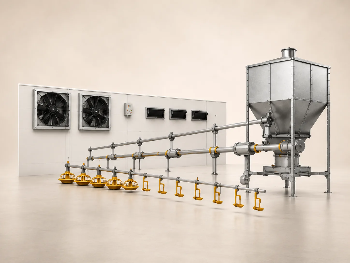 IXORTA broiler climate control and ventilation equipment